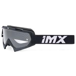 Gafas de motocross iMX Mud negras con plexiglás transparente