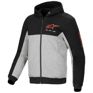 Sudadera de moto Alpinestars Chrome V2 Sport negro-gris