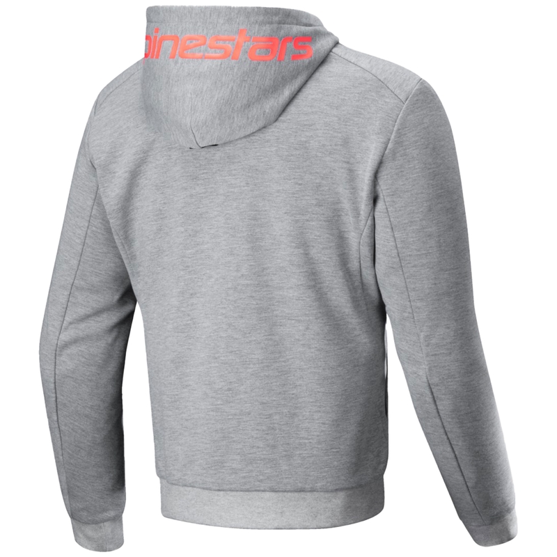Sudadera de moto Alpinestars Chrome V2 Sport gris-naranja