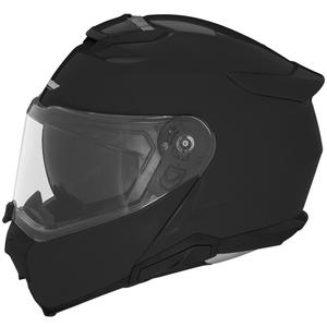 Casco de moto abatible NOX N967 negro brillante