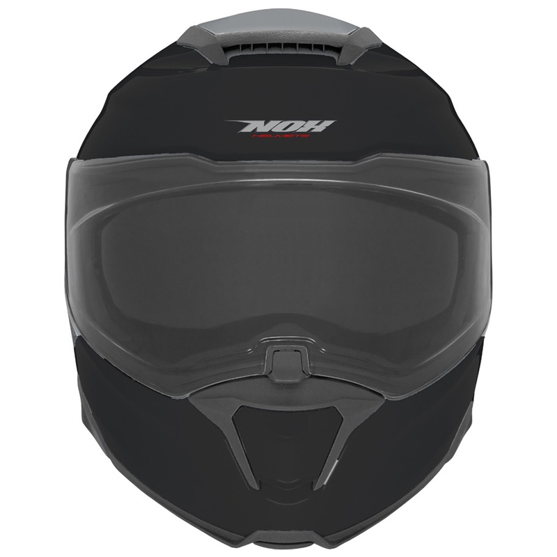 Casco de moto abatible NOX N967 negro brillante
