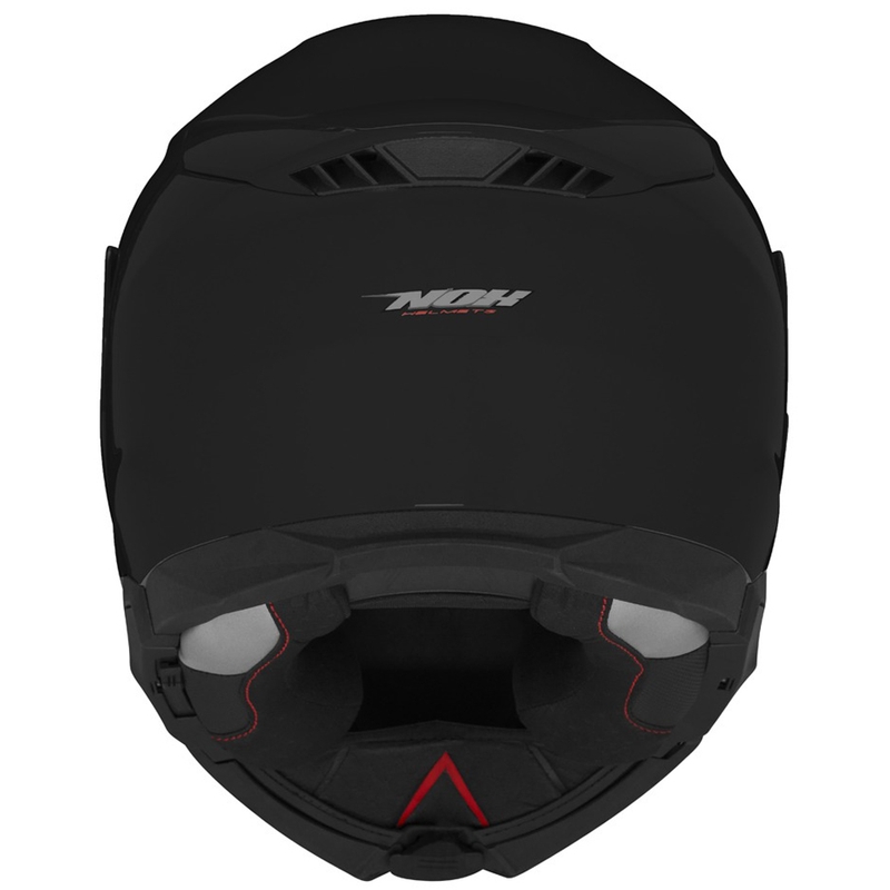 Casco de moto abatible NOX N967 negro brillante