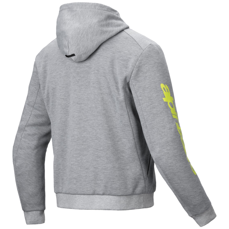 Sudadera de moto Alpinestars Chrome V2 Sport gris-amarilla