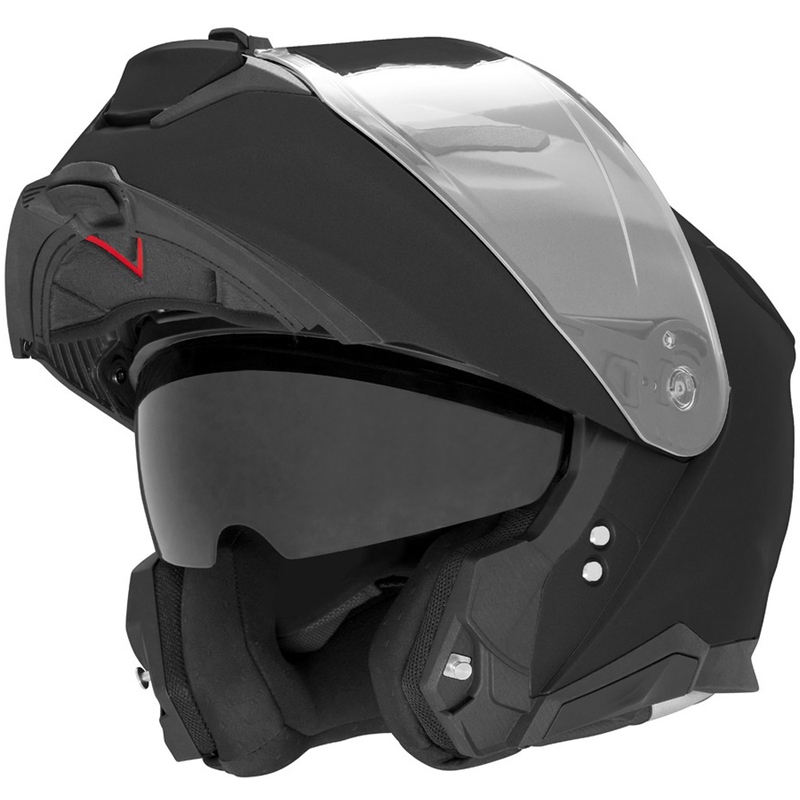Casco de moto abatible NOX N967 negro mate