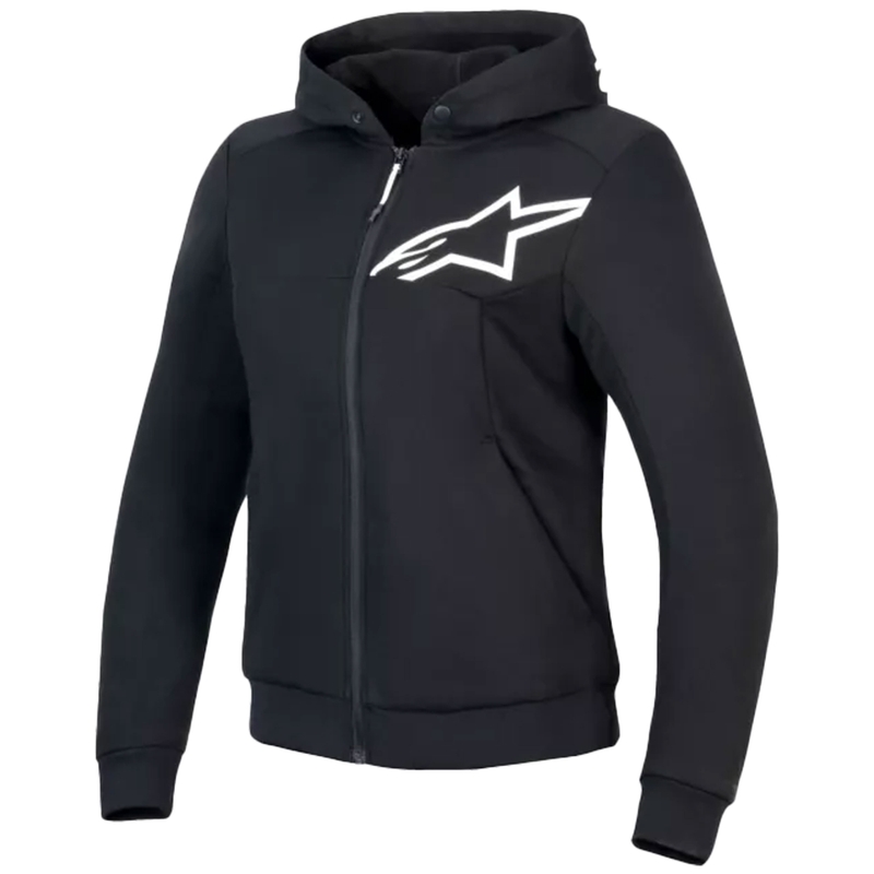 Chaqueta de moto Alpinestars Stella Chrome V2 Sport para mujer, color negro