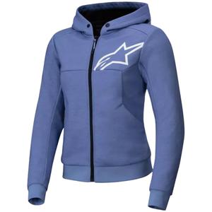 Chaqueta de moto para mujer Alpinestars Stella Chrome V2 Sport azul