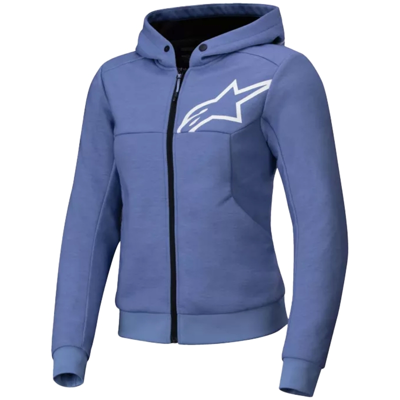 Chaqueta de moto para mujer Alpinestars Stella Chrome V2 Sport azul