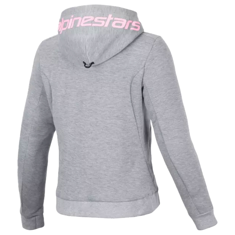 Chaqueta de moto para mujer Alpinestars Stella Chrome V2 Sport gris-rosa