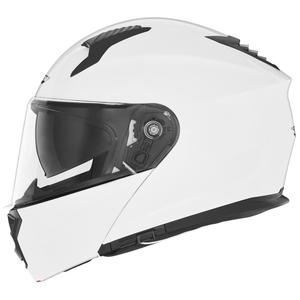 Casco de moto abatible NOX N968 blanco perla