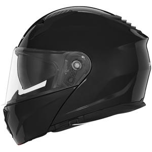 Casco de moto abatible NOX N968 negro brillante