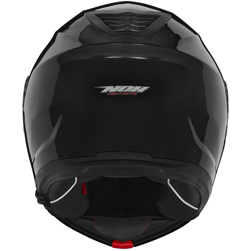 Casco de moto abatible NOX N968 negro brillante