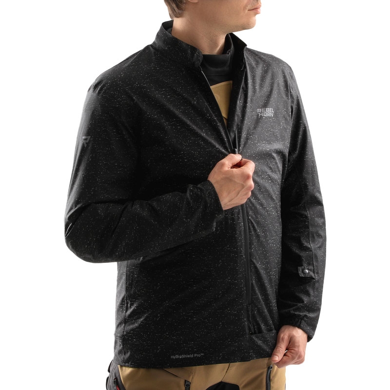 Chaqueta de moto Rebelhorn Hardy 3.0 beige-gris-rojo