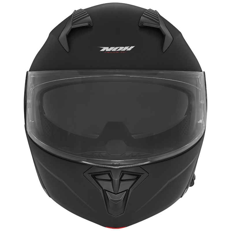 Casco de moto abatible NOX N968 negro mate