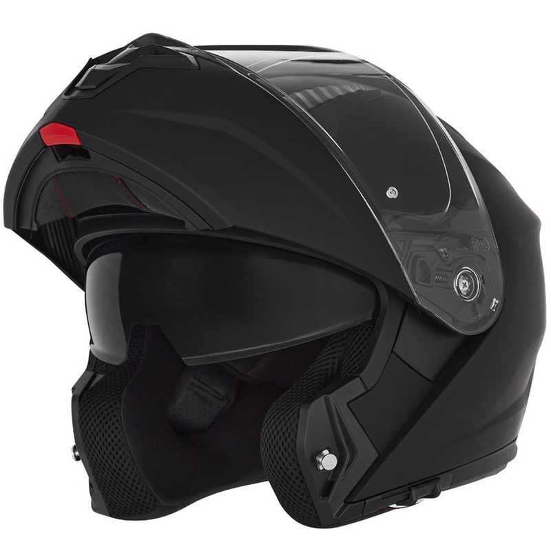 Casco de moto abatible NOX N968 negro mate