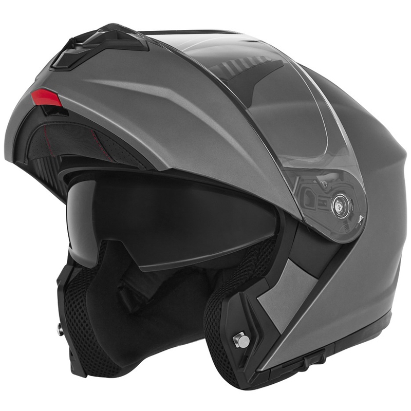 Casco de moto abatible NOX N968 titanio