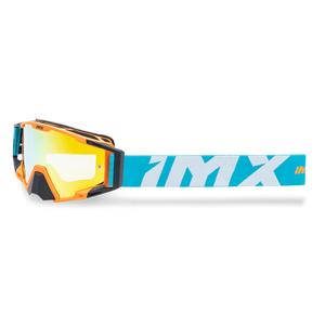 Gafas de motocross iMX Sand naranja-azul-blanco con plexiglás de iridio