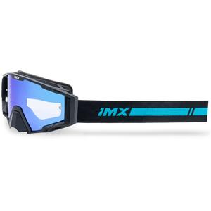 Gafas de motocross iMX Sand negro-azul con plexiglás azul iridio