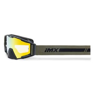 Gafas de motocross iMX Sand negro-bronce con plexiglás iridio naranja