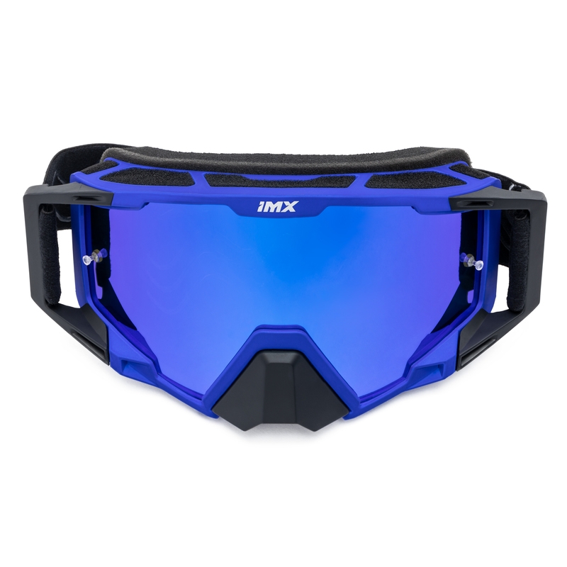Gafas de motocross iMX Sand negro-azul con plexiglás de iridio