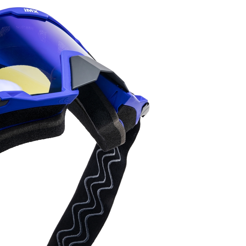Gafas de motocross iMX Sand negro-azul con plexiglás de iridio