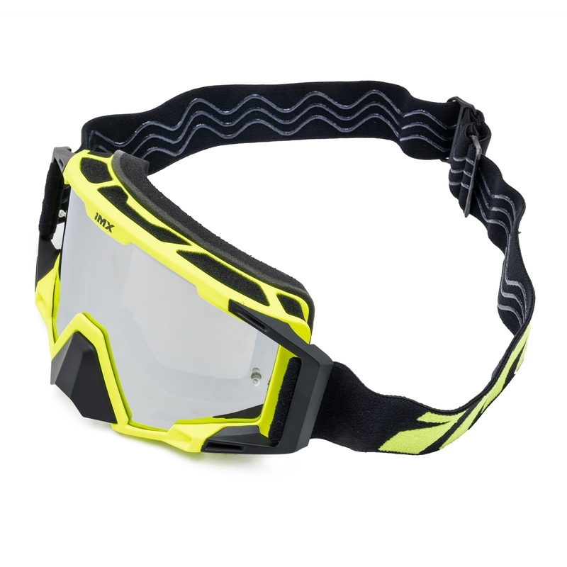 Gafas de motocross iMX Sand amarillo-negro con plexiglás de iridio