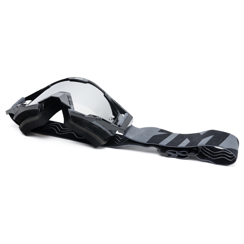 Gafas de motocross iMX Gris arena-negro con plexiglás de iridio
