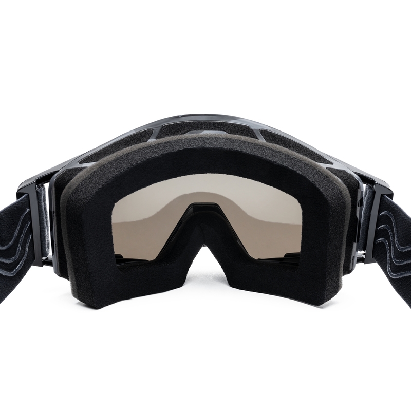 Gafas de motocross iMX Gris arena-negro con plexiglás de iridio