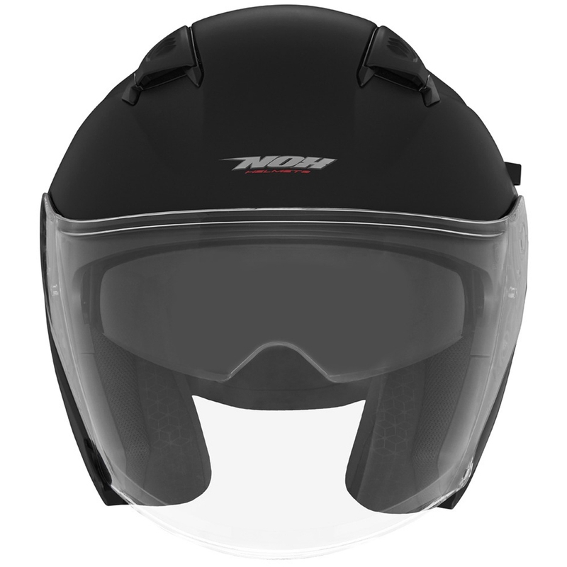 Casco de moto abierto NOX N130 negro mate