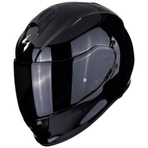Casco integral de motocicleta Scorpion Exo-491 Solid negro brillante