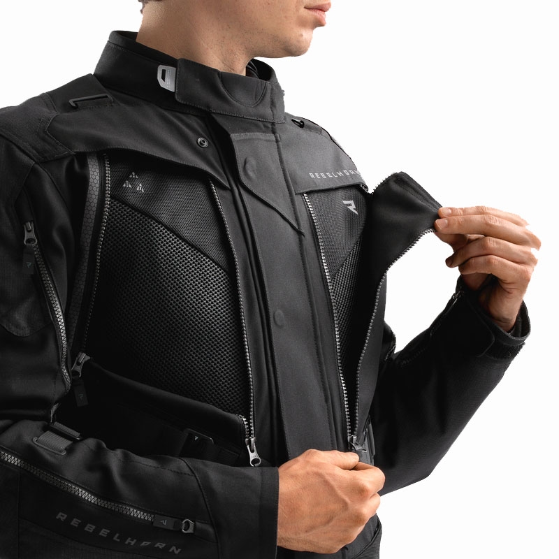 Chaqueta moto Rebelhorn Hardy 3.0 negro