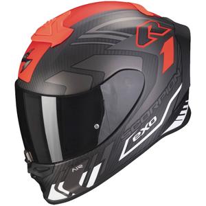 Casco integral Scorpion EXO-R1 EVO Carbon Air Supra negro-plata-rojo