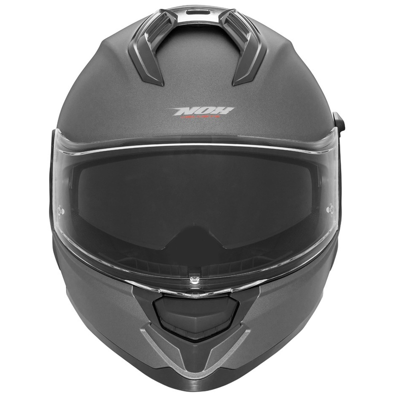Casco integral de moto NOX N304S, titanio mate