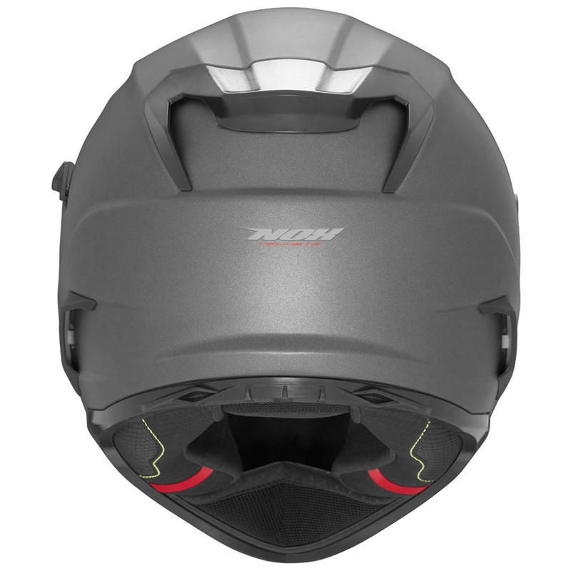 Casco integral de moto NOX N304S, titanio mate