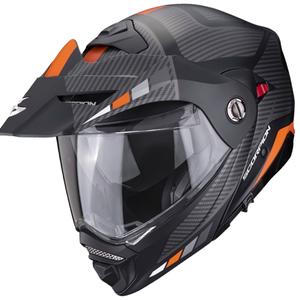 Casco de moto SCORPION ADX-2 CAMINO negro-plata-naranja liquidación