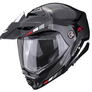 Casco de moto SCORPION ADX-2 CAMINO negro-plata-rojo liquidación