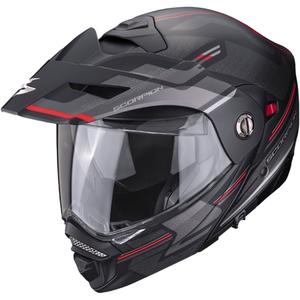 Casco de moto SCORPION ADX-2 CARRERA mate negro-rojo