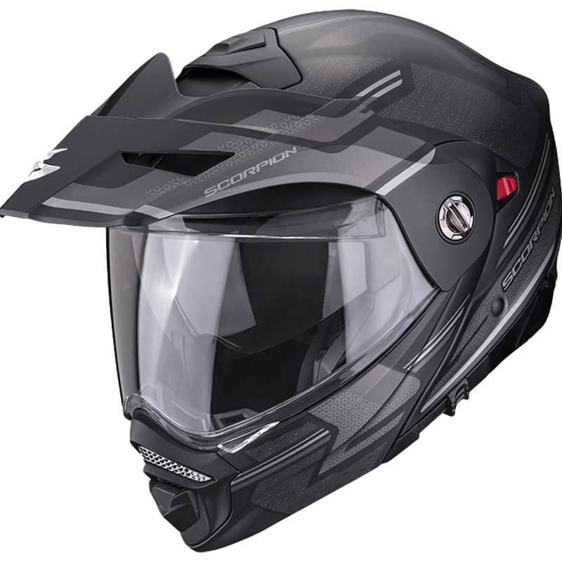 Casco de moto SCORPION ADX-2 CARRERA negro-plata mate