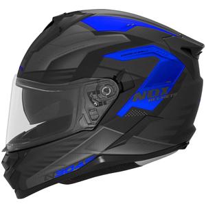 Casco integral de moto NOX N304S CARVER negro mate-azul