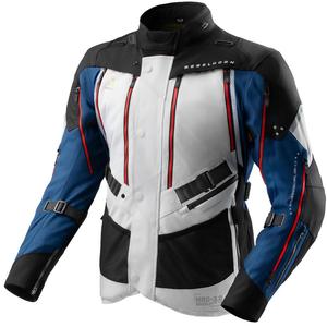 Chaqueta de moto Rebelhorn Hardy 3.0 azul-gris-rojo