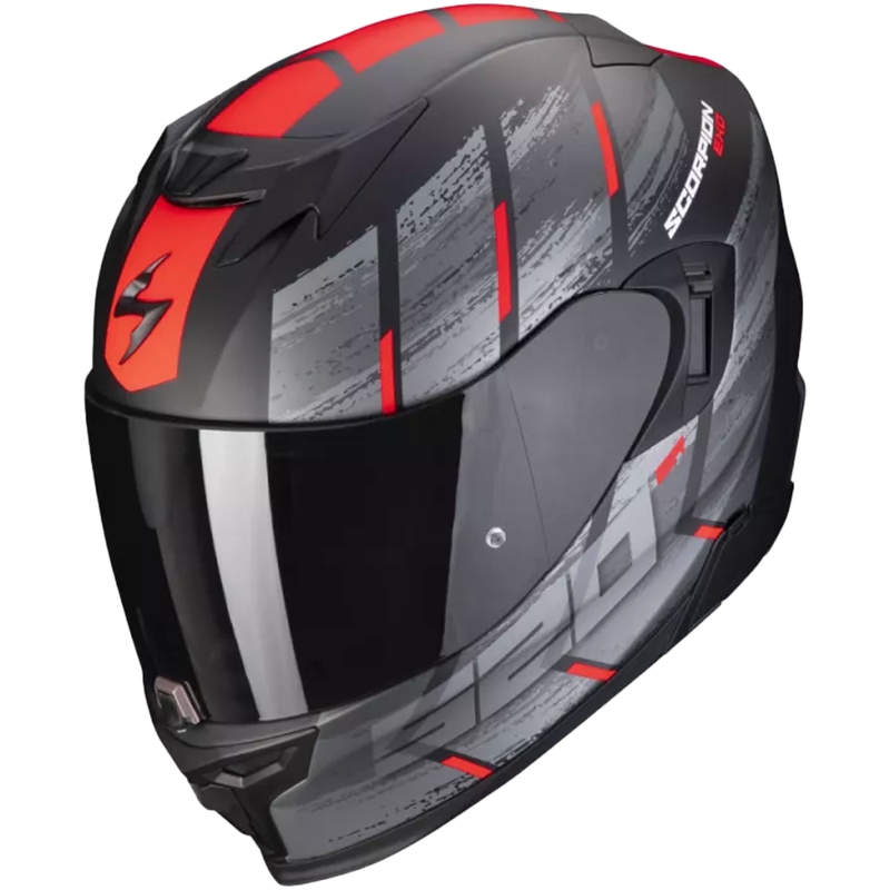 Casco integral de moto Scorpion EXO-520 EVO Air Maha negro-rojo liquidación