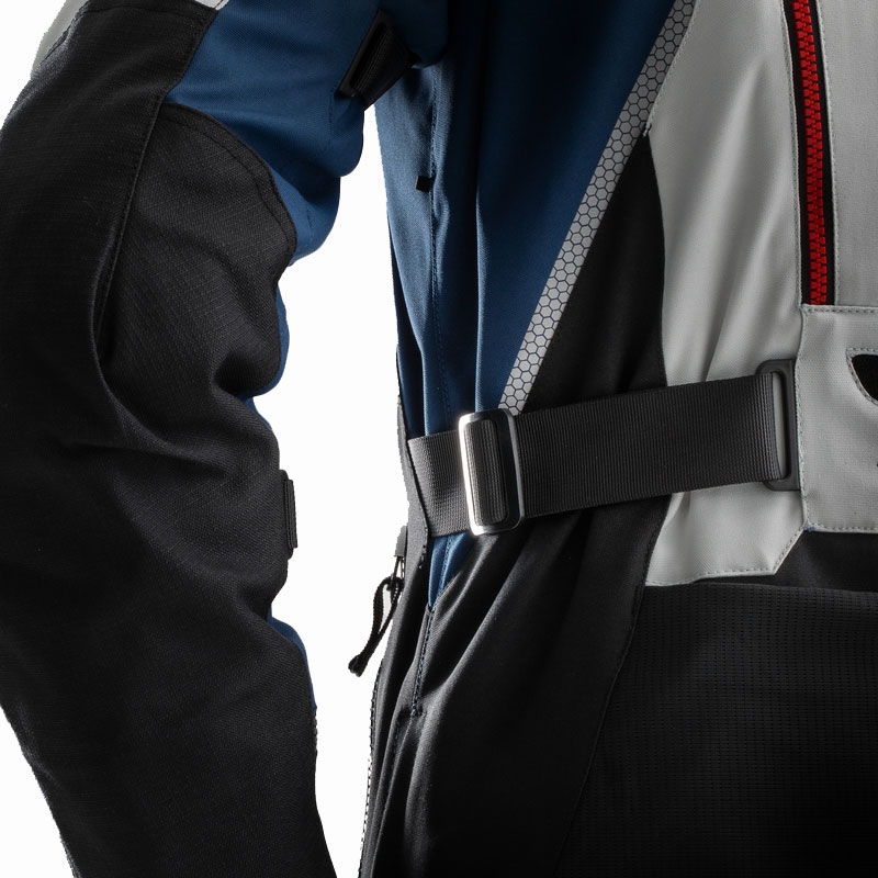 Chaqueta de moto Rebelhorn Hardy 3.0 azul-gris-rojo