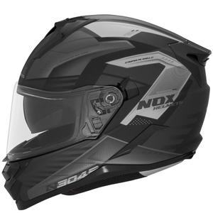 Casco integral de moto NOX N304S CARVER negro mate-titanio