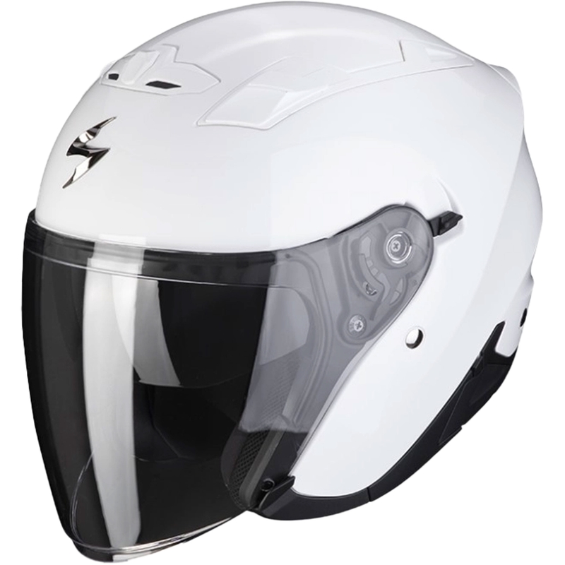 Casco de moto abierto SCORPION EXO-230 Blanco sólido
