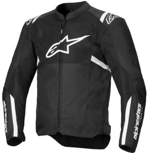 Chaqueta de moto Alpinestars T-SPS Air V2 negra y blanca