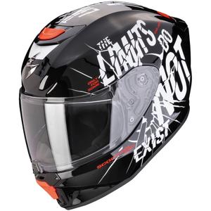 Casco de moto infantil Scorpion EXO-JNR AIR BOUM blanco y negro