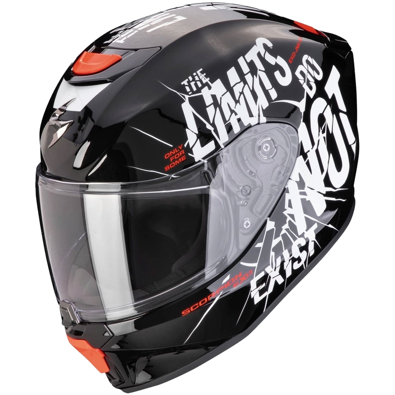 Casco de moto infantil Scorpion EXO-JNR AIR BOUM blanco y negro