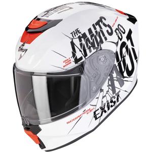 Casco de moto infantil Scorpion EXO-JNR AIR BOUM blanco-negro