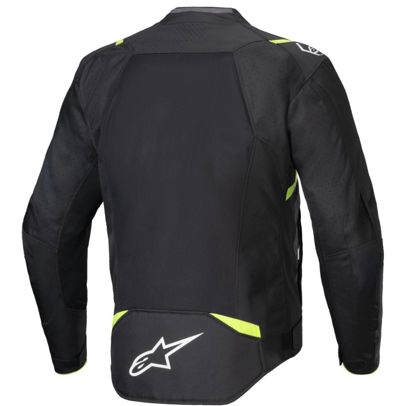 Chaqueta de moto Alpinestars T-SPS Air V2 negro-amarillo fluorescente