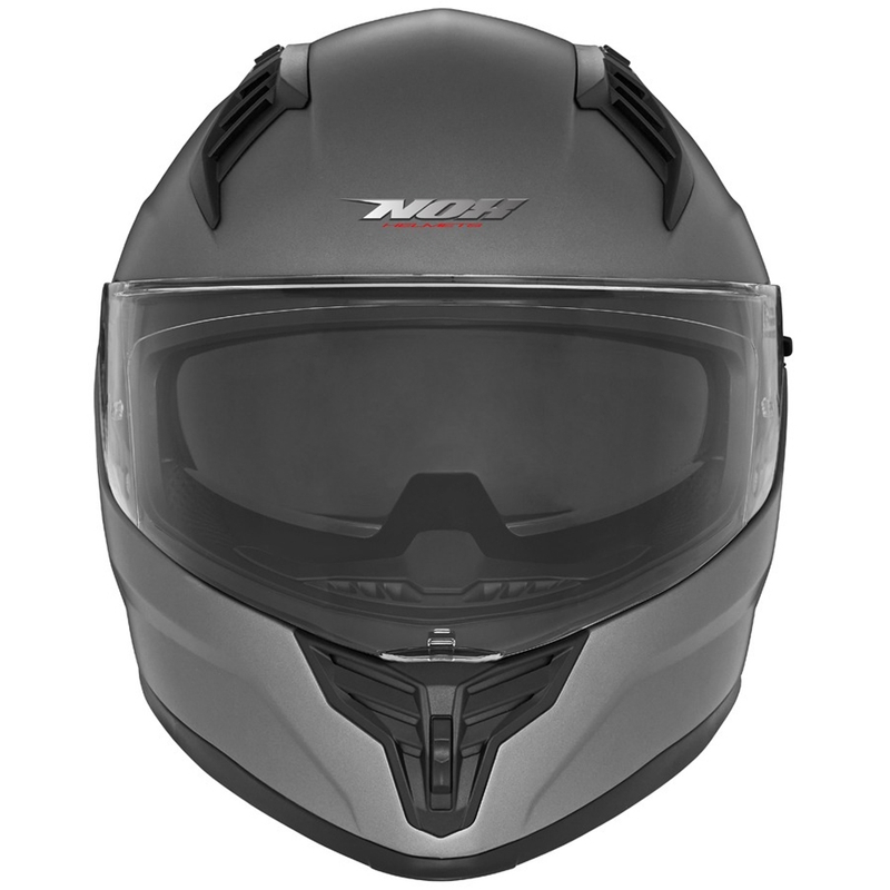Casco integral de moto NOX N401, titanio mate