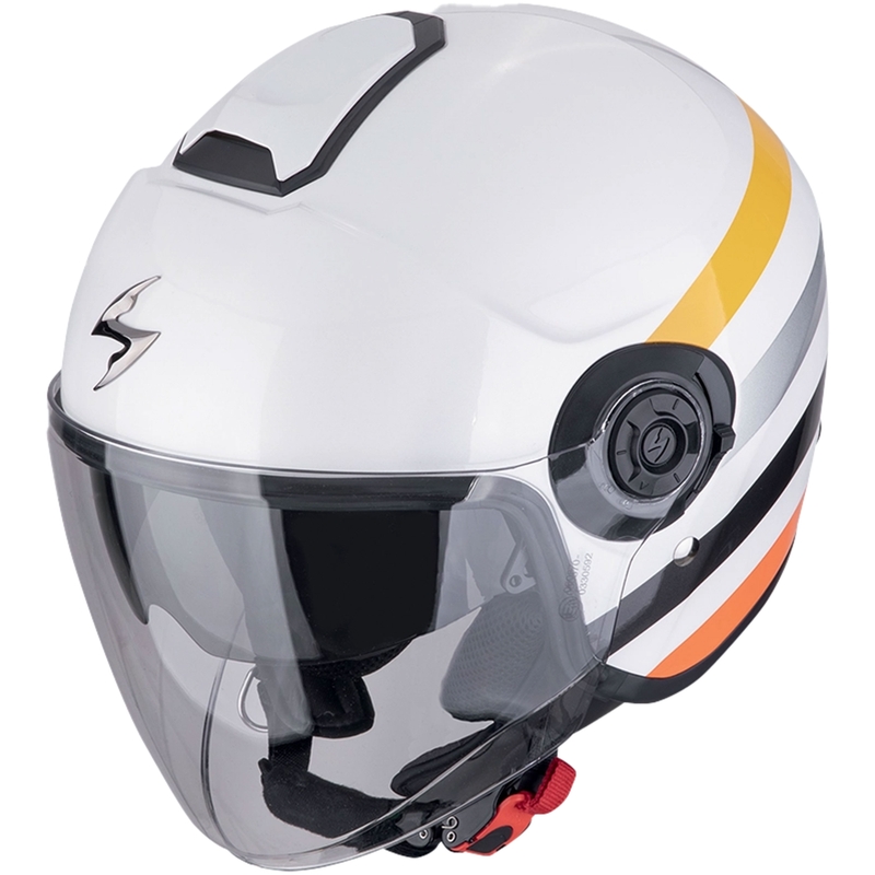 Casco abierto Scorpion EXO-CITY II BEE blanco-amarillo liquidación